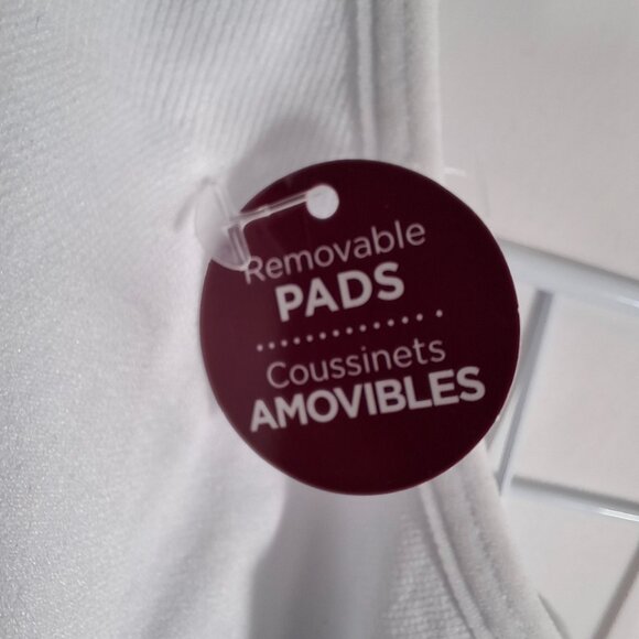 2XL Seamless Wireless Sports Bra Comfortable Yoga Bralette  Removable Cups White - Picture 5 of 13